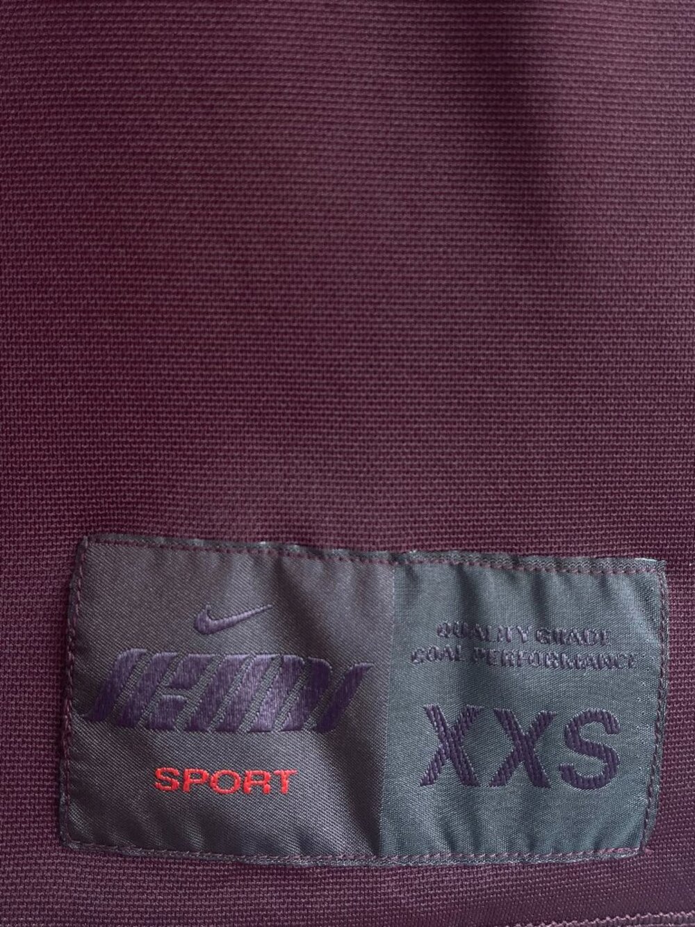 NikeSKIMS AIRY Burgundy V-Neck Oversized Long Sleeve Top - Picture 5 of 6